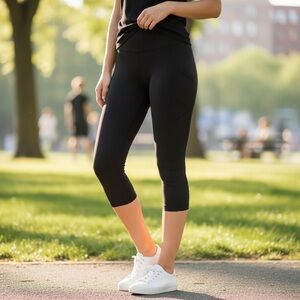 Lululemon Athletica Black Capri Pants